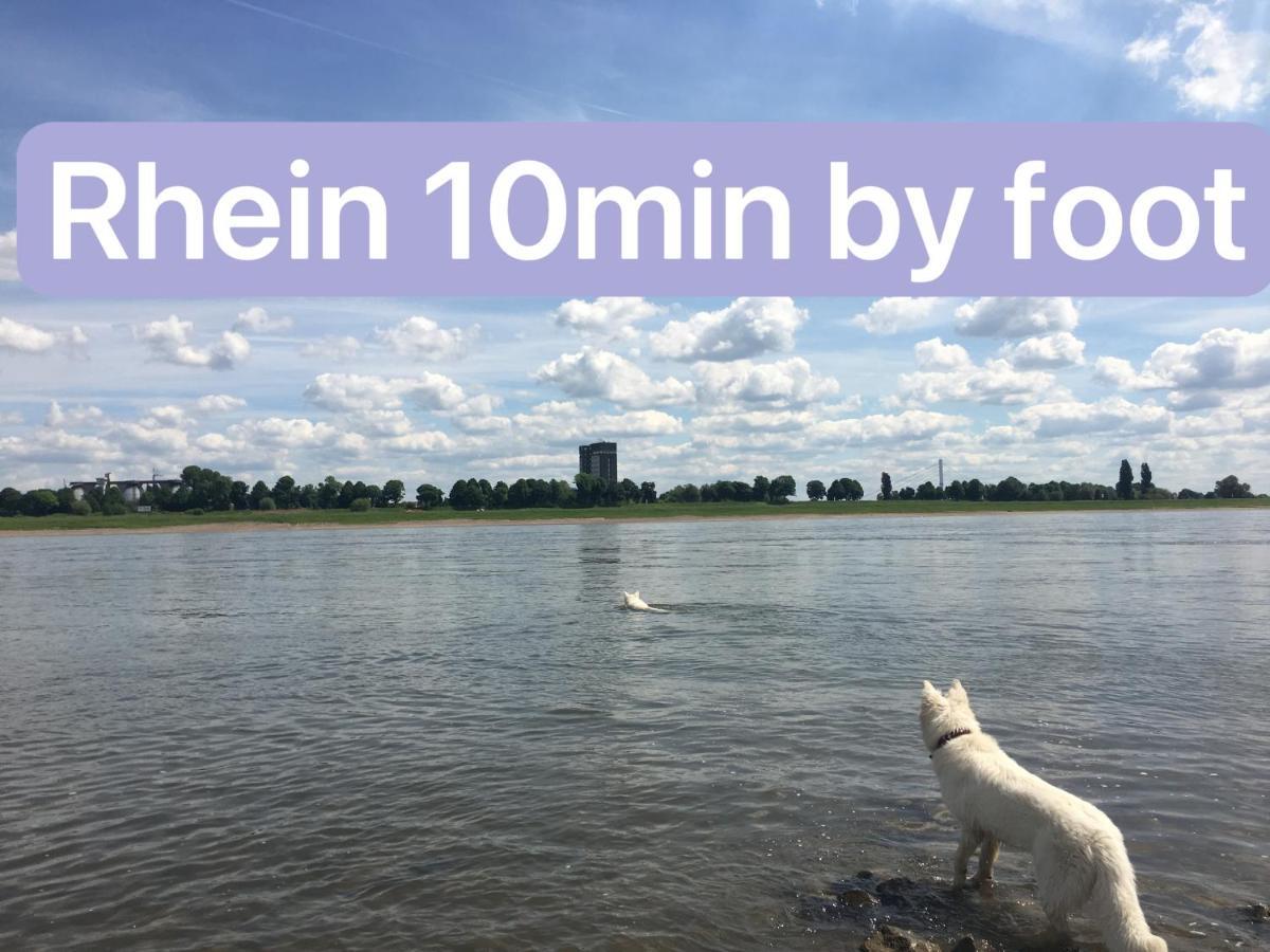 Igo Apartment 2 Schlafenzimmer Mit Waschmaschine Trockner Haustier Rheinufer 5Min Netflix Disney Plus 17-6 Дуйсбург Екстериор снимка